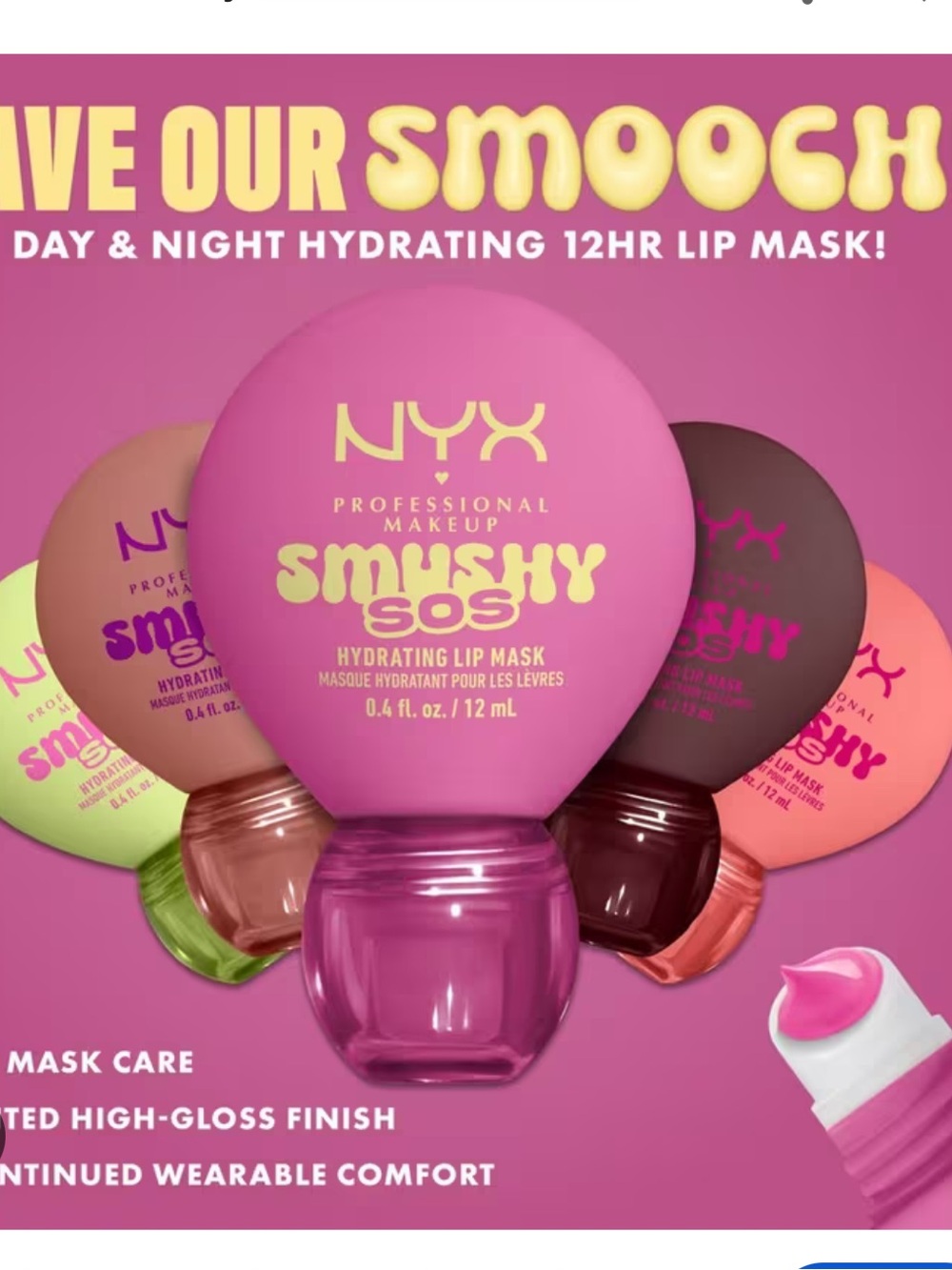 NYX SMUSHY SOS Hydrating Lip Mask Bundle